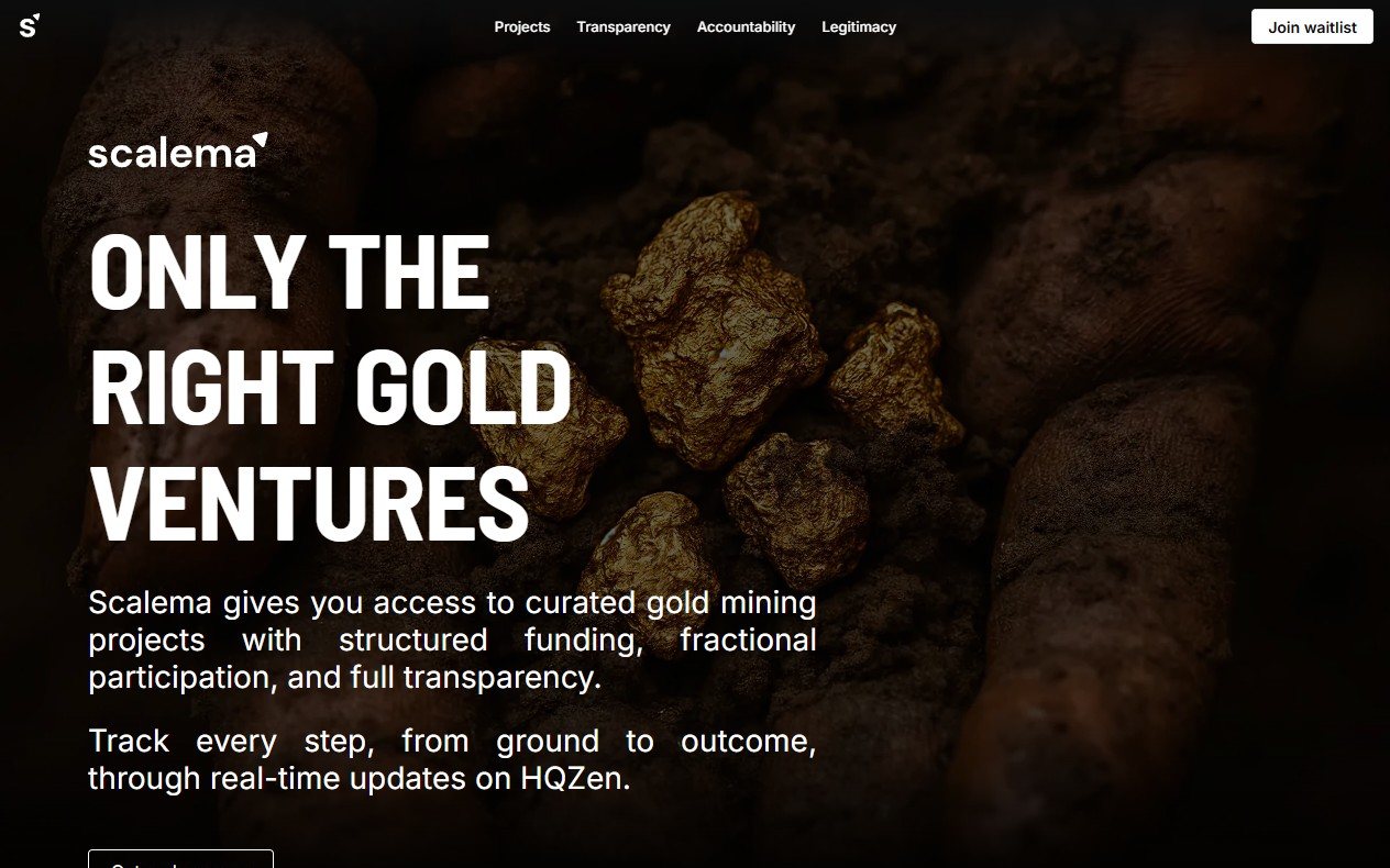 Scalema website homepage